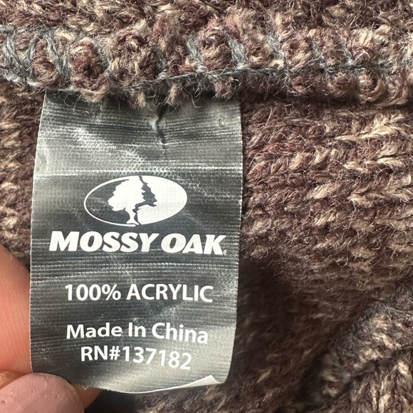 Mossy Oak 3 Pack Hat beanies, brown, black and gray - Picture 3 of 6